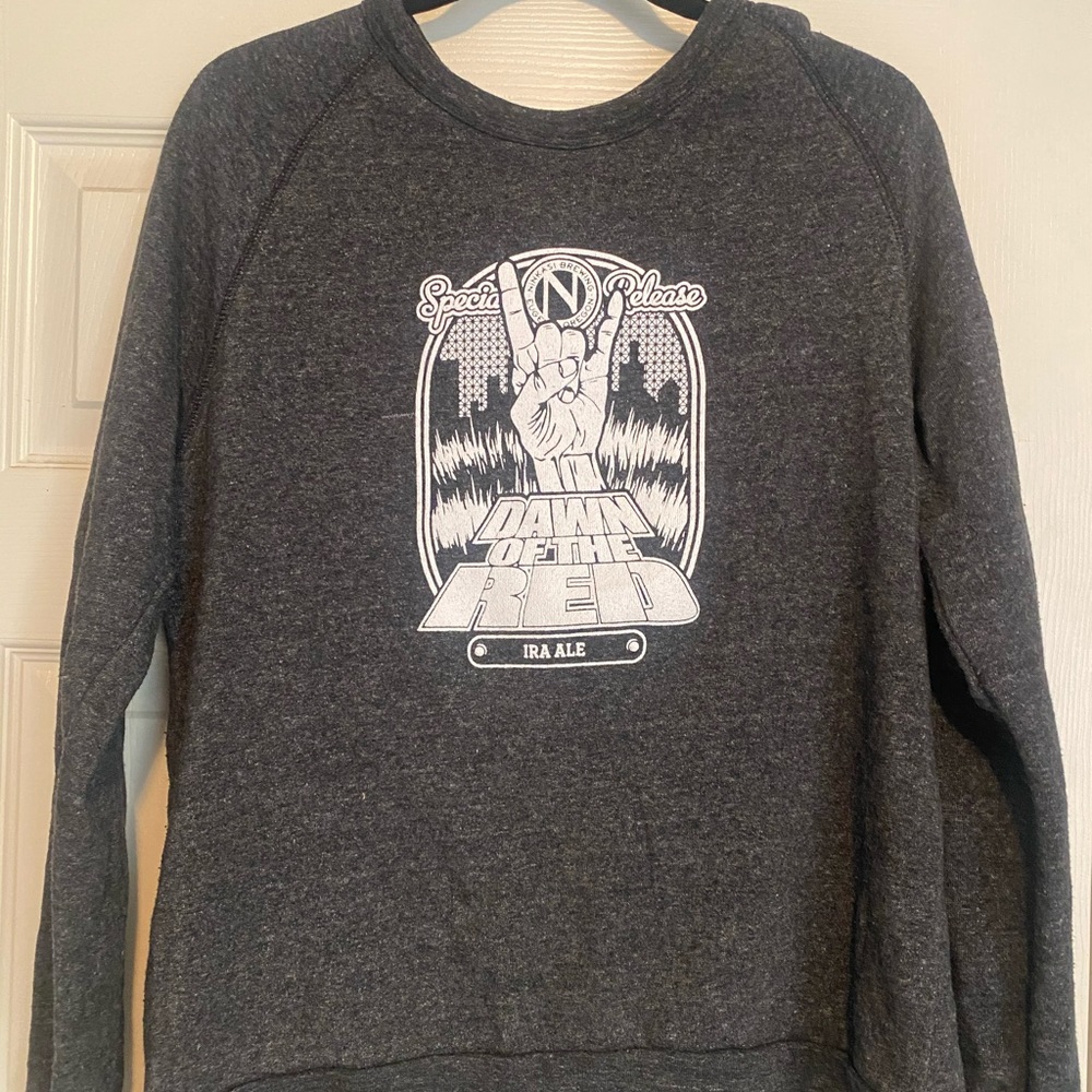 Heather grey Ninkasi Brewing sweatshirt